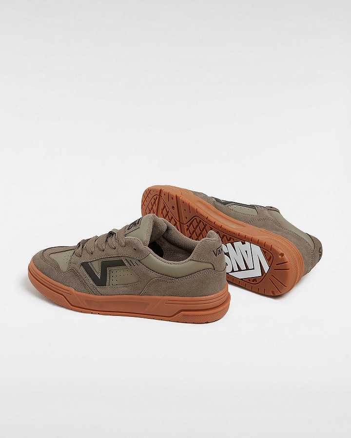 Brown Men Vans Upland Suede Sneakers NZ | VN2145973