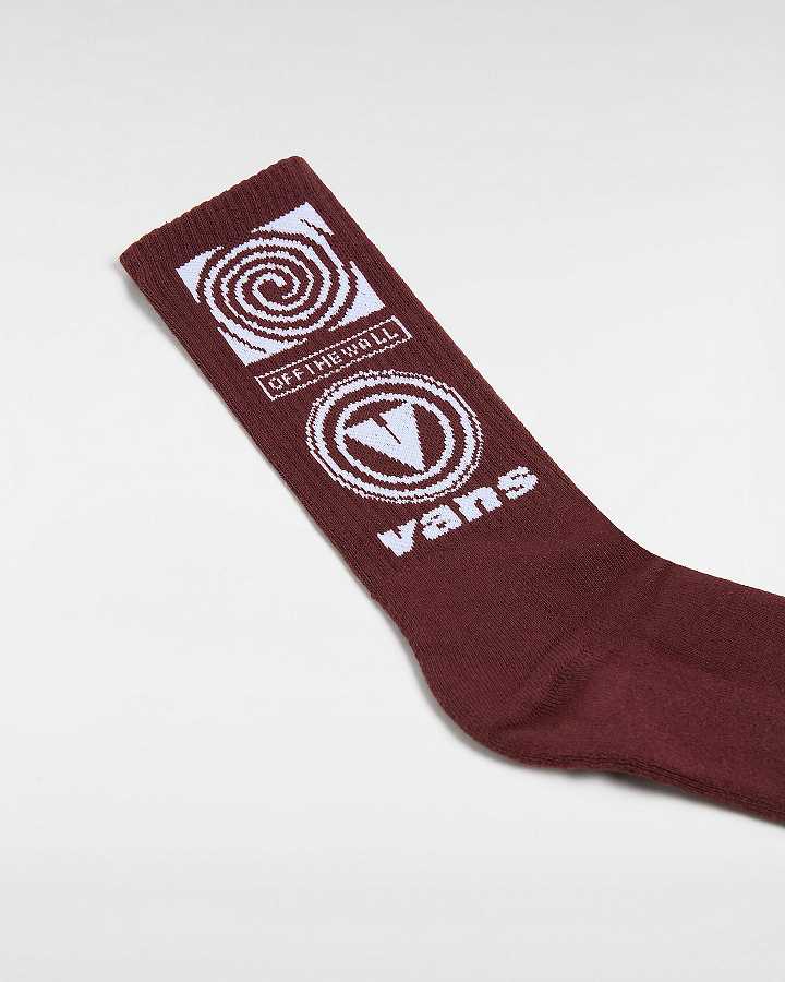 Brown Unisex Vans Faster Crew (1 pair) Socks NZ | VN6735824