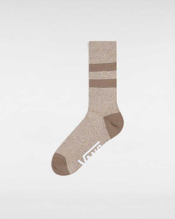 Brown Unisex Vans Original Crew (1 Pair) Socks NZ | VN3280764