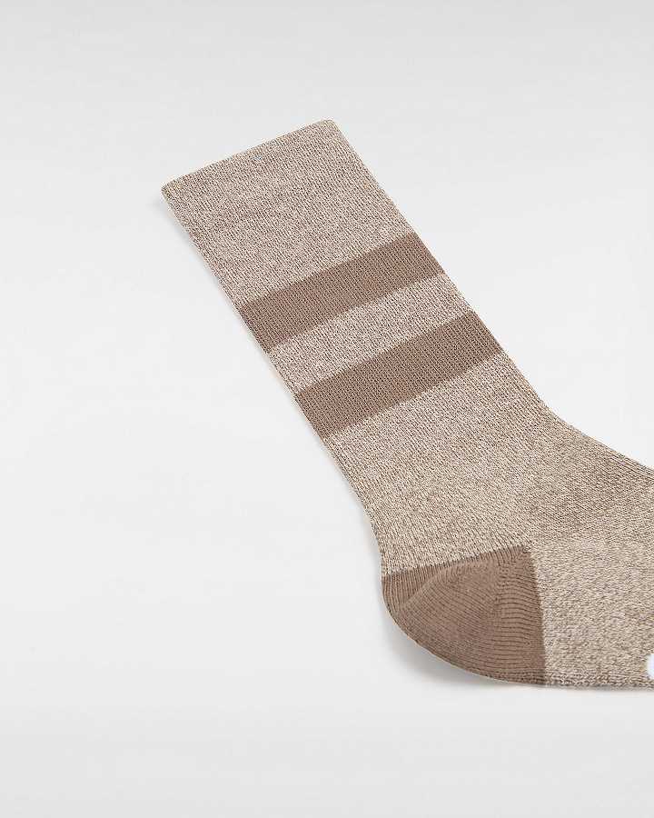 Brown Unisex Vans Original Crew (1 Pair) Socks NZ | VN3280764