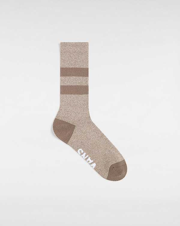 Brown Unisex Vans Original Crew (1 Pair) Socks NZ | VN3280764