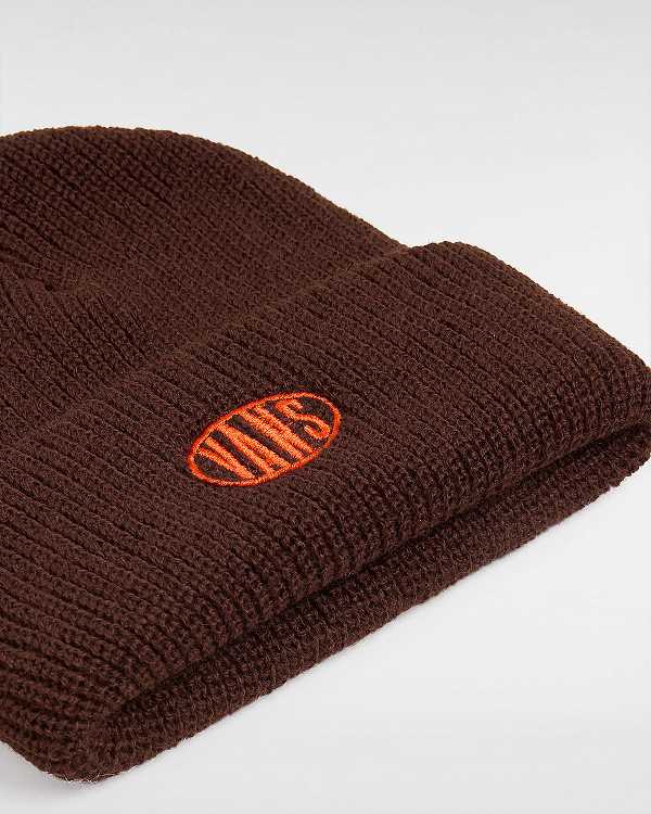 Brown Unisex Vans Spray On Cuff Beanie NZ | VN2830957