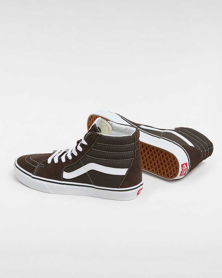 Brown Women Vans Colour Theory Sk8-Hi Sneakers NZ | VN4809735