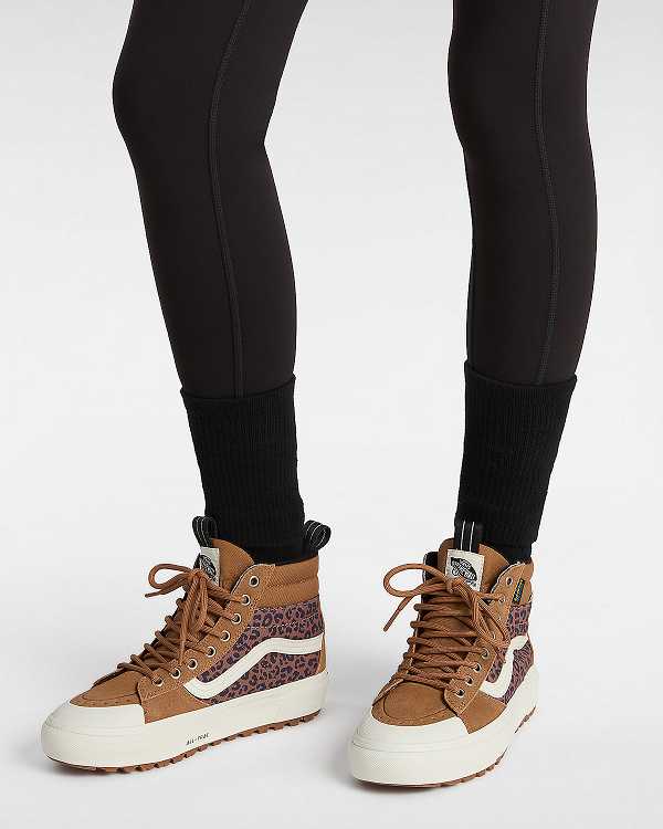 Brown Women Vans MTE Sk8-Hi Waterproof Shoes NZ | VN7031425