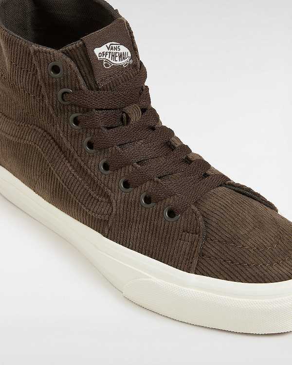 Brown Women Vans Sk8-Hi Tapered Sneakers NZ | VN2645701