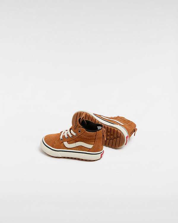 Brown / Orange Kids' Vans MTE Sk8-Hi (1-4 Years) Sneakers NZ | VN6813540