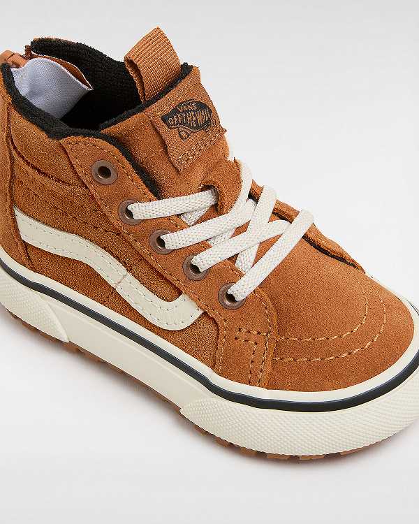 Brown / Orange Kids' Vans MTE Sk8-Hi (1-4 Years) Sneakers NZ | VN6813540