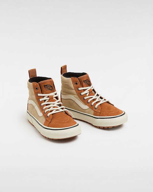 Brown / Orange Kids' Vans MTE Sk8-Hi (4-8 Years) Sneakers NZ | VN0327481