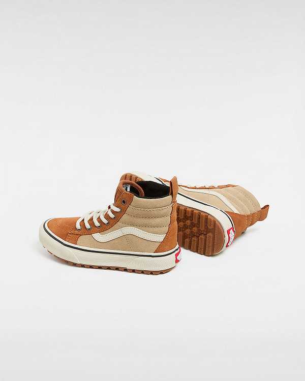 Brown / Orange Kids' Vans MTE Sk8-Hi (4-8 Years) Sneakers NZ | VN0327481