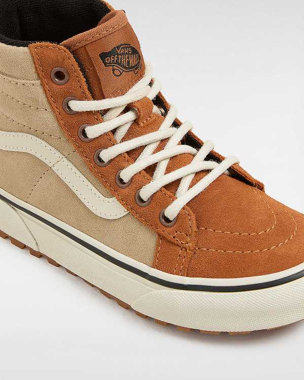 Brown / Orange Kids' Vans MTE Sk8-Hi (4-8 Years) Sneakers NZ | VN0327481