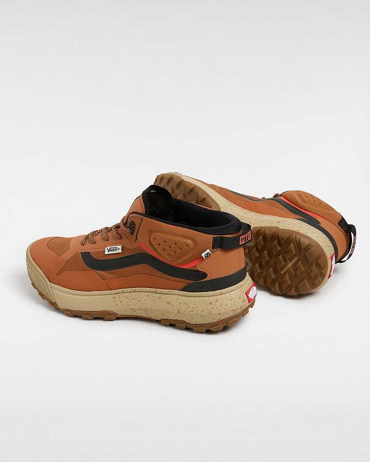 Brown / Orange Men Vans MTE Crosspath Mid Sneakers NZ | VN9028345