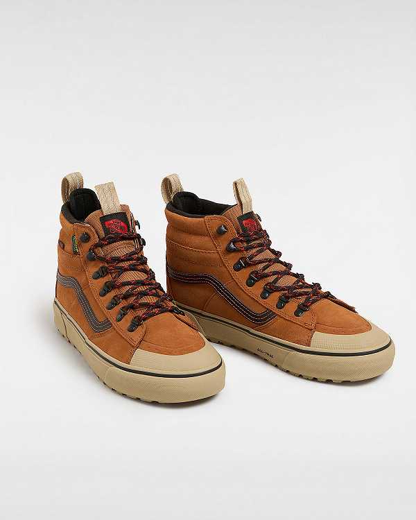 Brown / Orange Men Vans MTE Sk8-Hi DR Waterproof Shoes NZ | VN5289360