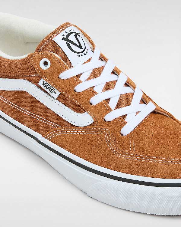 Brown / Orange Men Vans Rowan Skate Shoes NZ | VN2813705