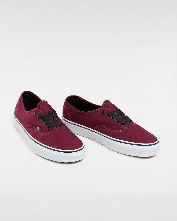 Burgundy Men Vans Authentic Sneakers NZ | VN3210469