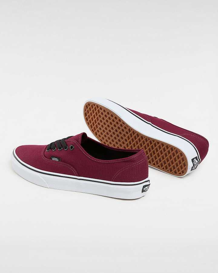 Burgundy Men Vans Authentic Sneakers NZ | VN3210469