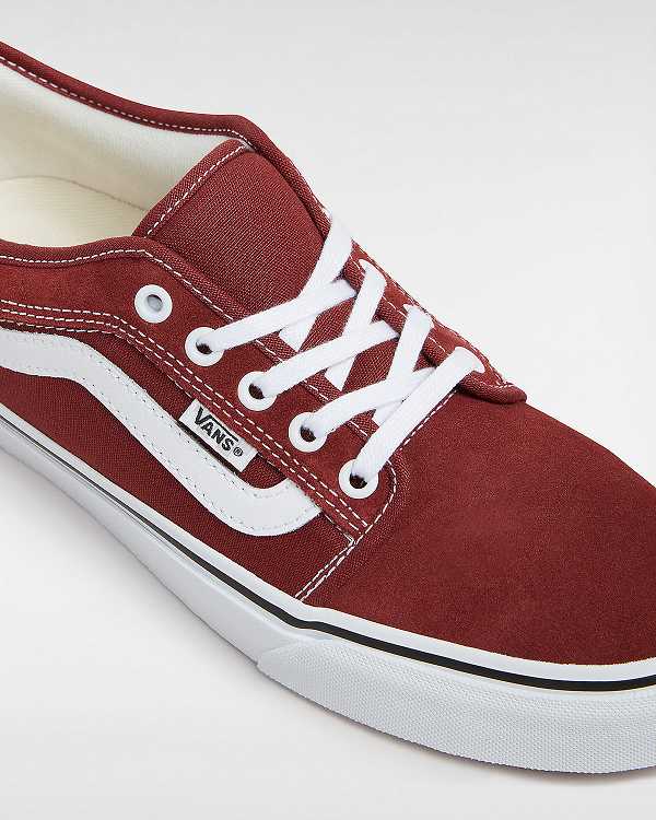 Burgundy Men Vans Chukka Low Sidestripe Skate Shoes NZ | VN8216790