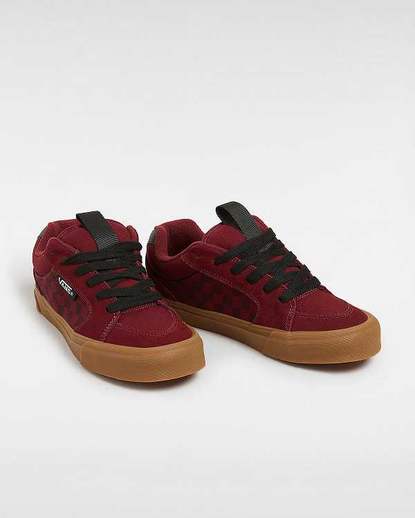 Burgundy Men Vans Chukka Push Sneakers NZ | VN2360589