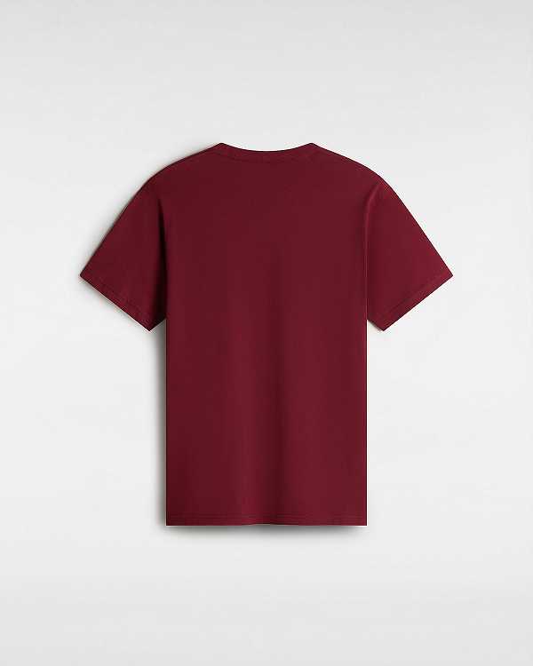 Burgundy Men Vans Classic T Shirts NZ | VN5032817