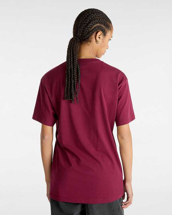 Burgundy Men Vans Classic T Shirts NZ | VN5032817