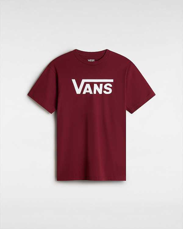 Burgundy Men Vans Classic T Shirts NZ | VN5032817