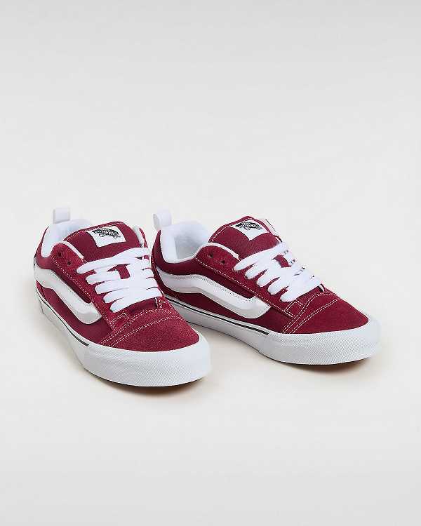 Burgundy Men Vans Knu Skool Sneakers NZ | VN3072196