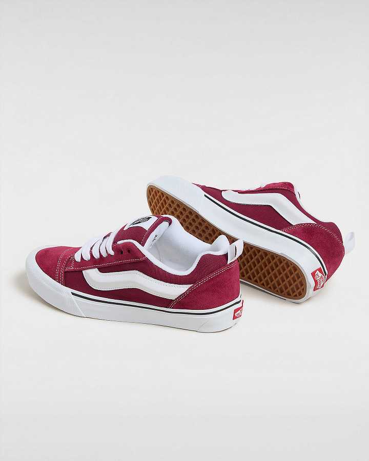 Burgundy Men Vans Knu Skool Sneakers NZ | VN3072196