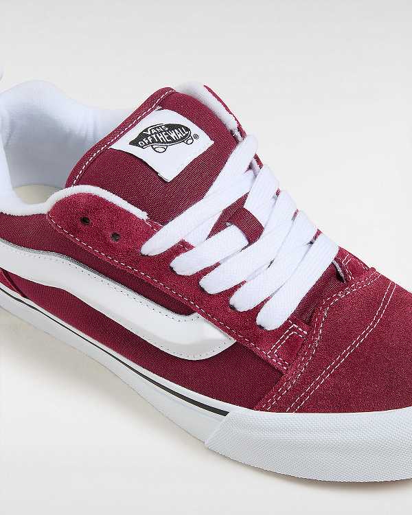 Burgundy Men Vans Knu Skool Sneakers NZ | VN3072196