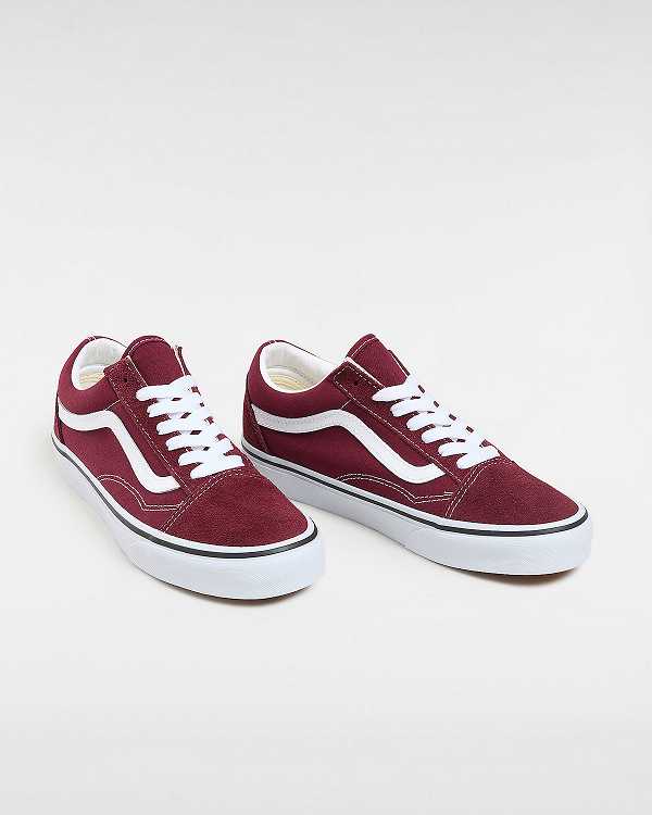 Burgundy Men Vans Old Skool Sneakers NZ | VN6587324