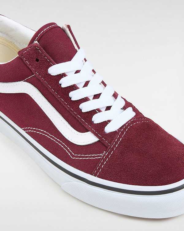 Burgundy Men Vans Old Skool Sneakers NZ | VN6587324