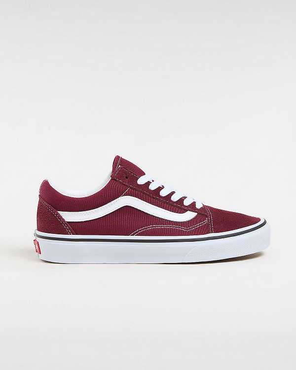 Burgundy Men Vans Old Skool Sneakers NZ | VN6587324