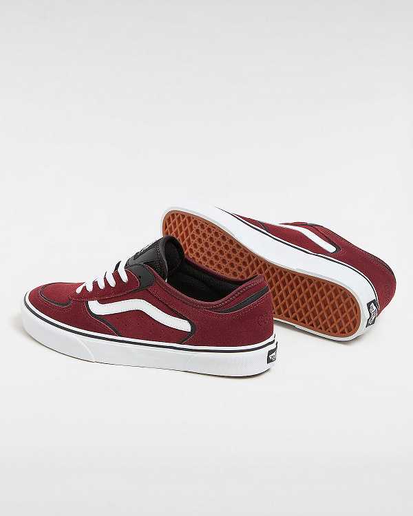 Burgundy Men Vans Rowley Classic Sneakers NZ | VN3875942