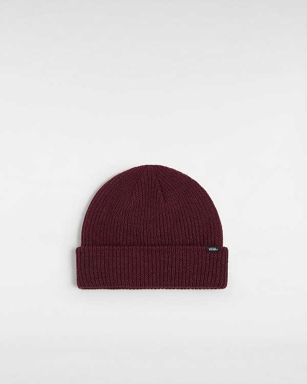 Burgundy Unisex Vans Core Basics Beanie NZ | VN4723015