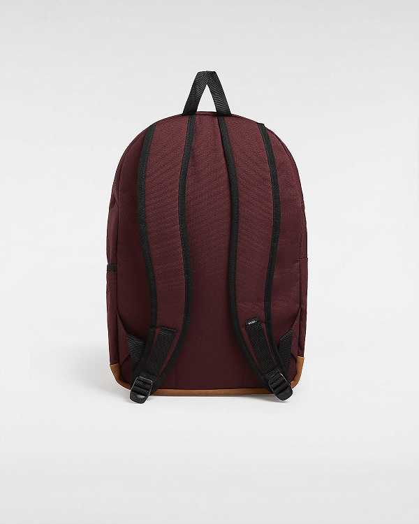 Burgundy Unisex Vans Old Skool Trek Backpacks NZ | VN2108937