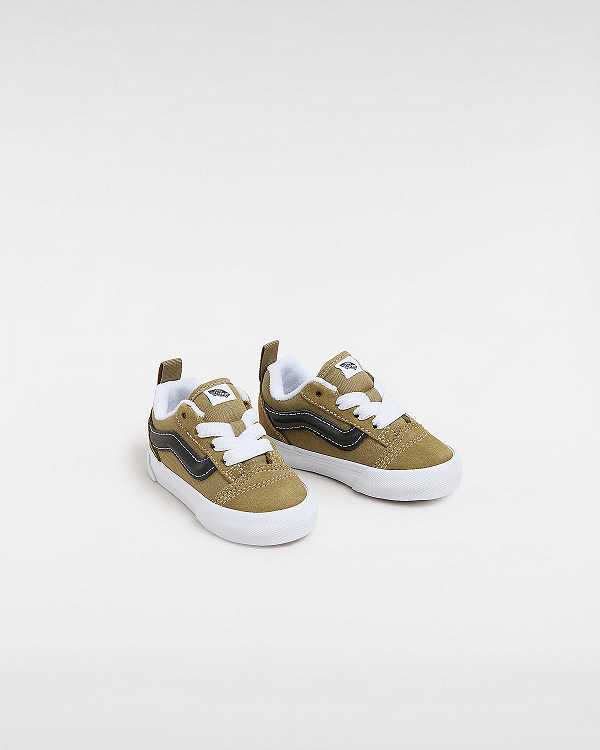 Green Kids' Vans Knu Skool Elastic Lace (1-4 Years) Sneakers NZ | VN6901723