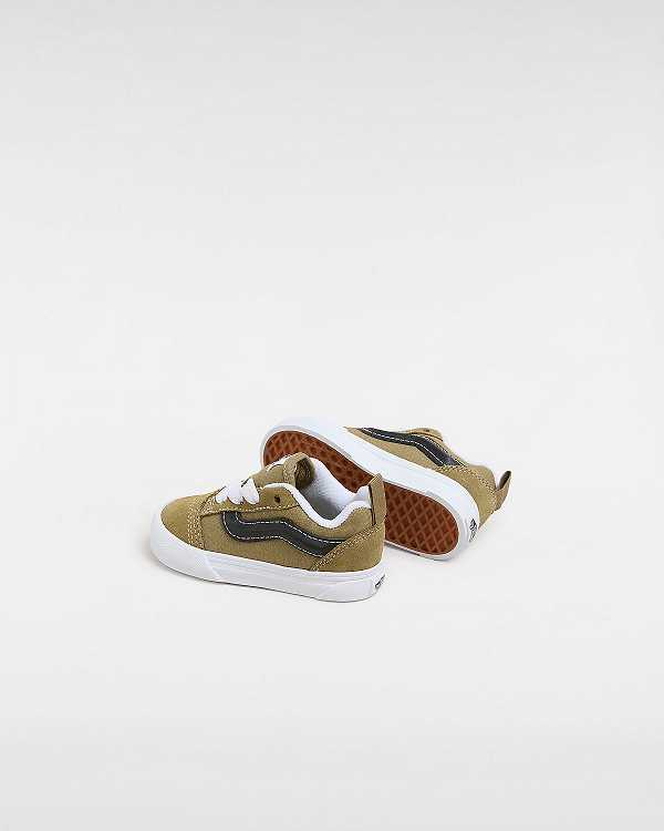 Green Kids' Vans Knu Skool Elastic Lace (1-4 Years) Sneakers NZ | VN6901723