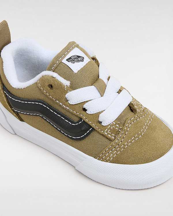 Green Kids' Vans Knu Skool Elastic Lace (1-4 Years) Sneakers NZ | VN6901723