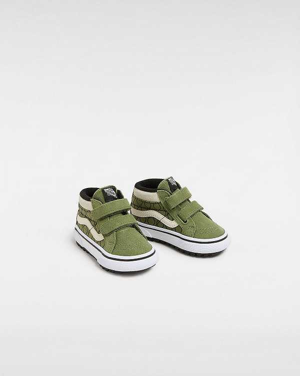 Green Kids' Vans MTE Sk8-Mid Reissue Hook and Loop (1-4 Years) Sneakers NZ | VN7512493