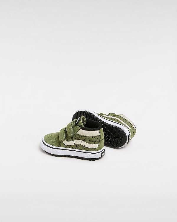 Green Kids' Vans MTE Sk8-Mid Reissue Hook and Loop (1-4 Years) Sneakers NZ | VN7512493