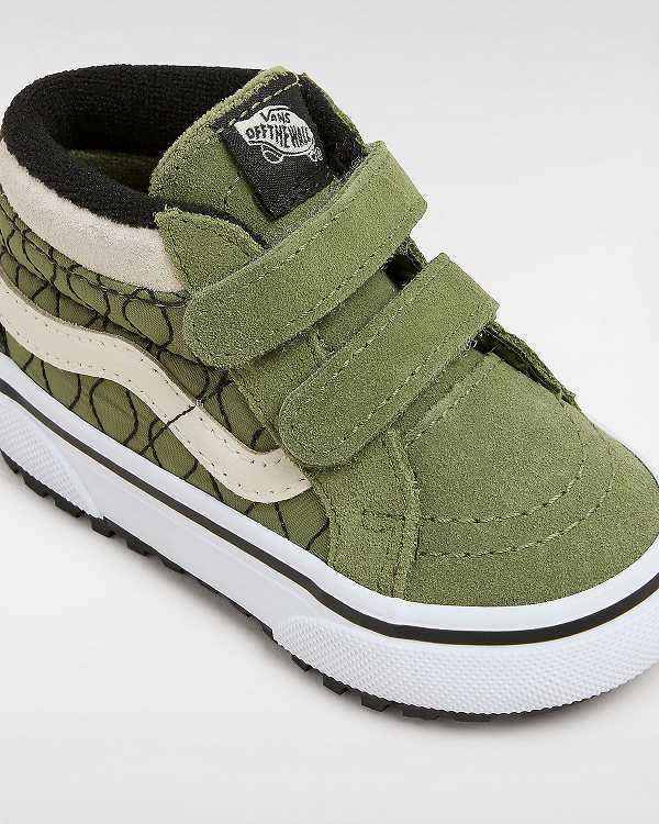 Green Kids' Vans MTE Sk8-Mid Reissue Hook and Loop (1-4 Years) Sneakers NZ | VN7512493