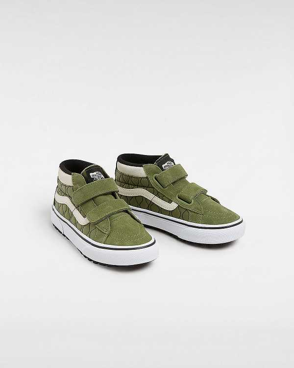 Green Kids' Vans MTE Sk8-Mid Reissue Hook and Loop (4-8 years) Sneakers NZ | VN2843751