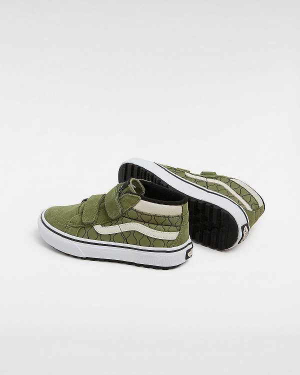 Green Kids' Vans MTE Sk8-Mid Reissue Hook and Loop (4-8 years) Sneakers NZ | VN2843751