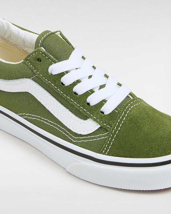 Green Kids' Vans Old Skool (4-8 Years) Sneakers NZ | VN7504293