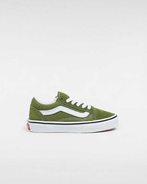 Green Kids\' Vans Old Skool (4-8 Years) Sneakers NZ | VN7504293