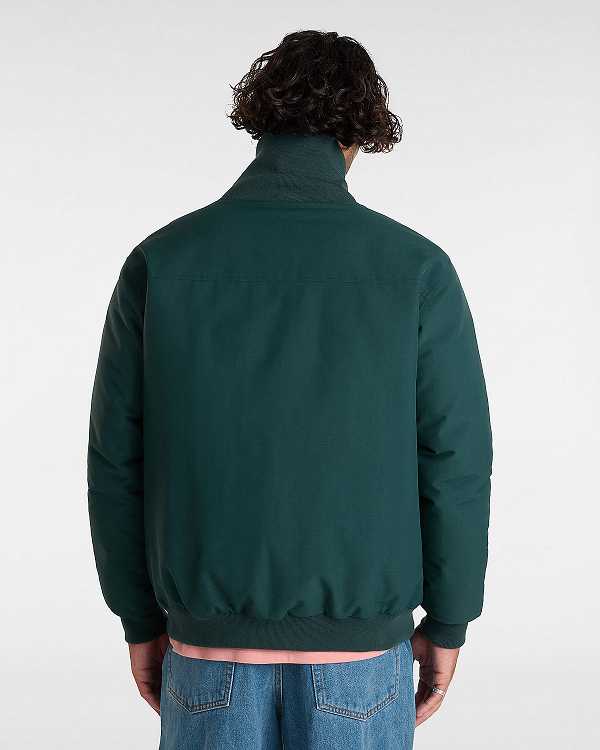 Green Men Vans Clifton Down Bomber Jackets NZ | VN4589073