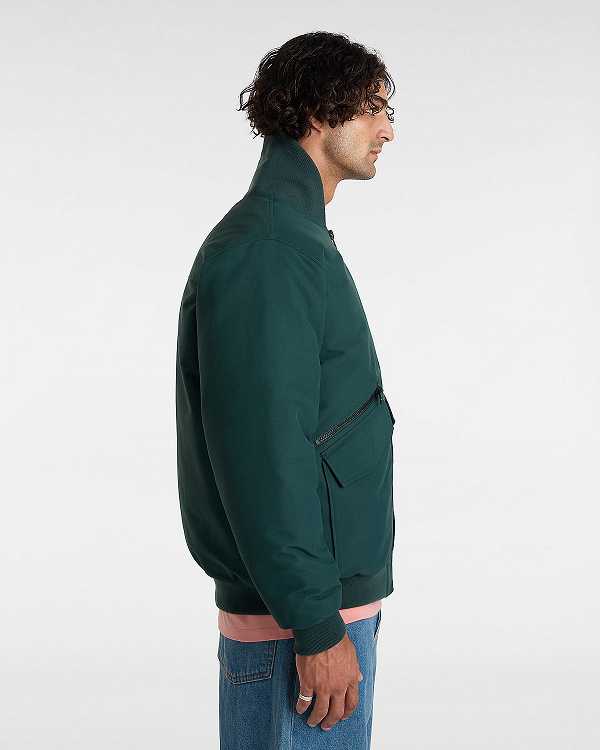 Green Men Vans Clifton Down Bomber Jackets NZ | VN4589073