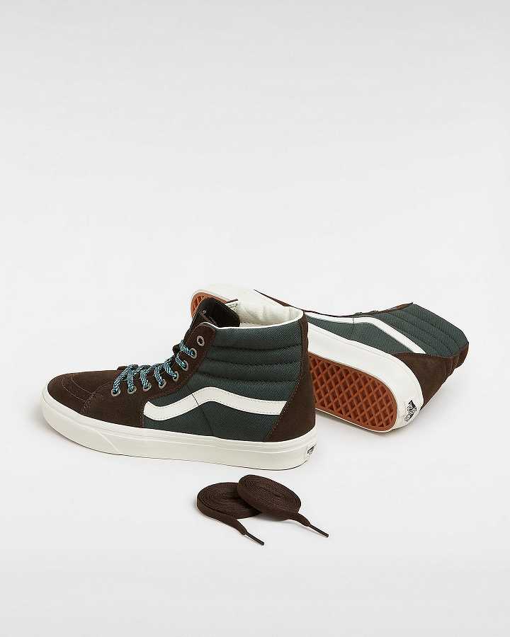 Green Men Vans Colour Theory Sk8-Hi Skate Shoes NZ | VN1340869