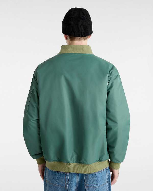 Green Men Vans Copley Bomber Jackets NZ | VN0213685