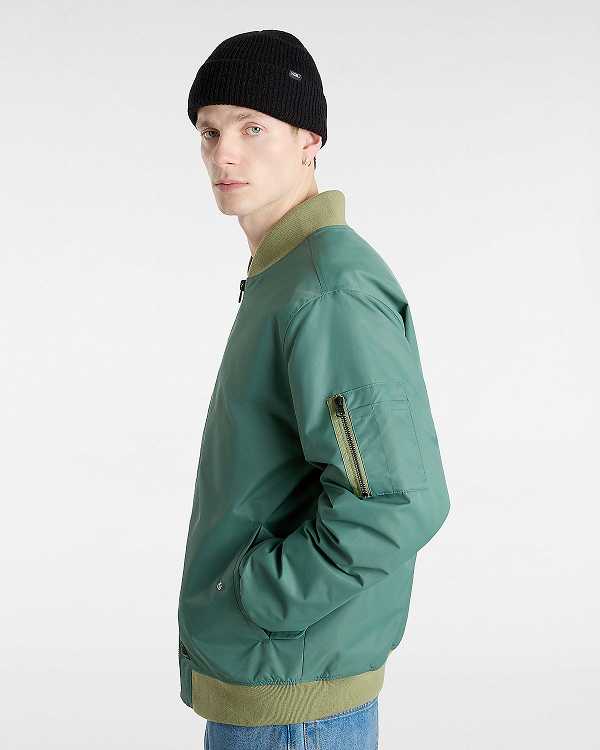 Green Men Vans Copley Bomber Jackets NZ | VN0213685