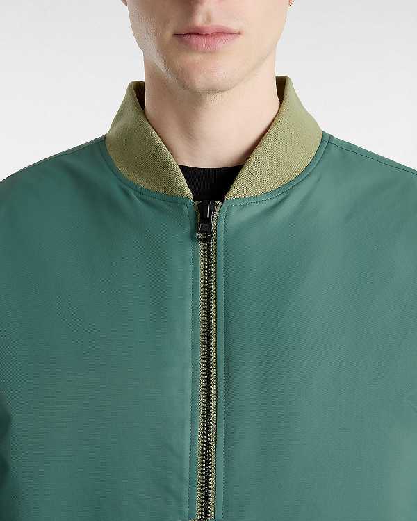 Green Men Vans Copley Bomber Jackets NZ | VN0213685