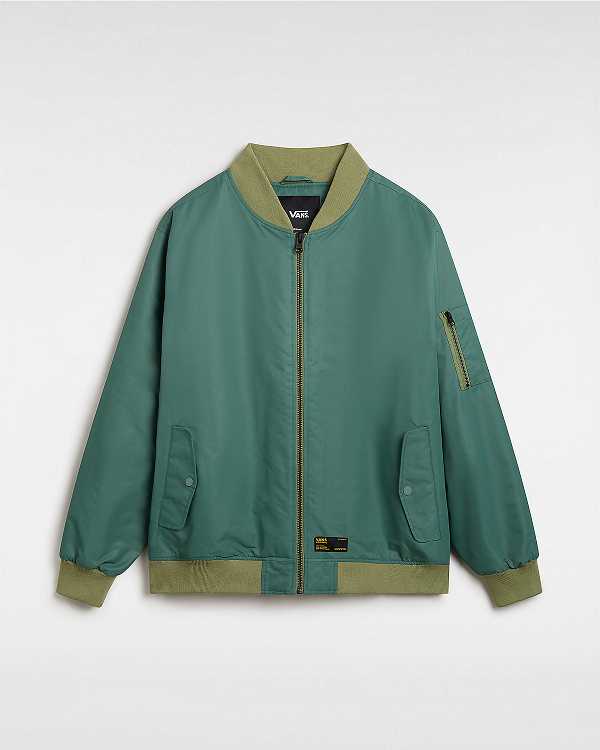 Green Men Vans Copley Bomber Jackets NZ | VN0213685